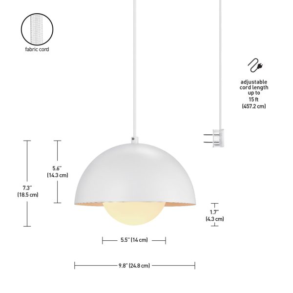 Single Light Plug-in Pendant Light - Image 7