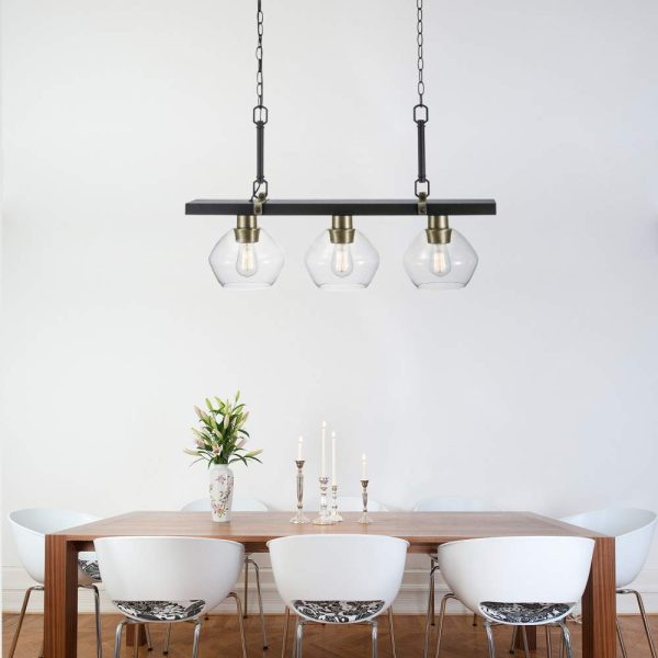 Three linear pendant lights - Image 3