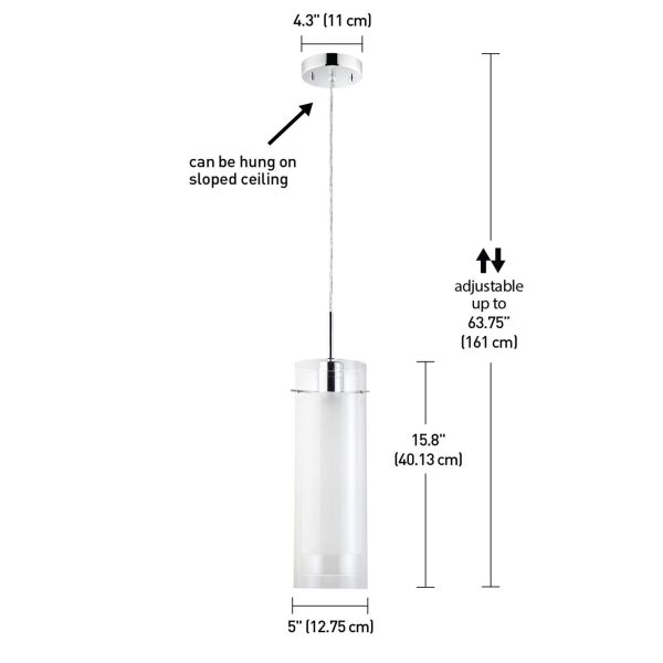 Transparent glass lampshade single head chandelier - Image 8