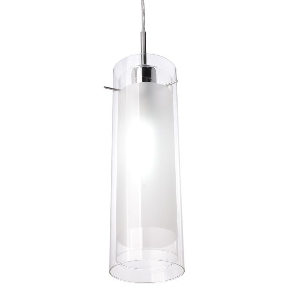 Transparent glass lampshade single head chandelier - Image 3
