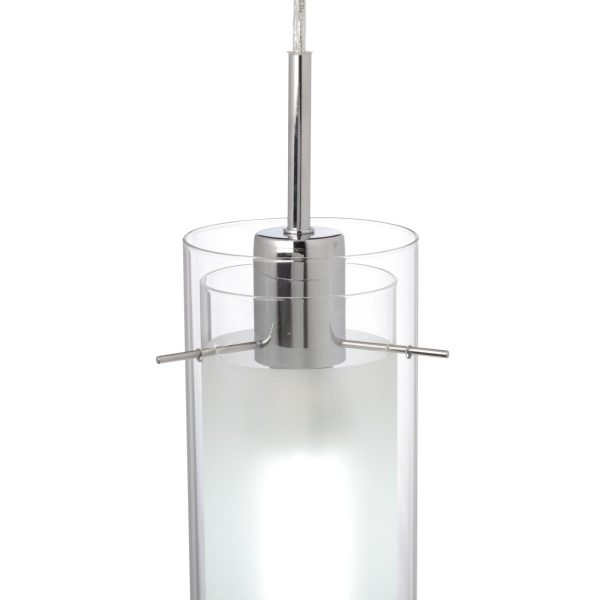 Transparent glass lampshade single head chandelier - Image 2