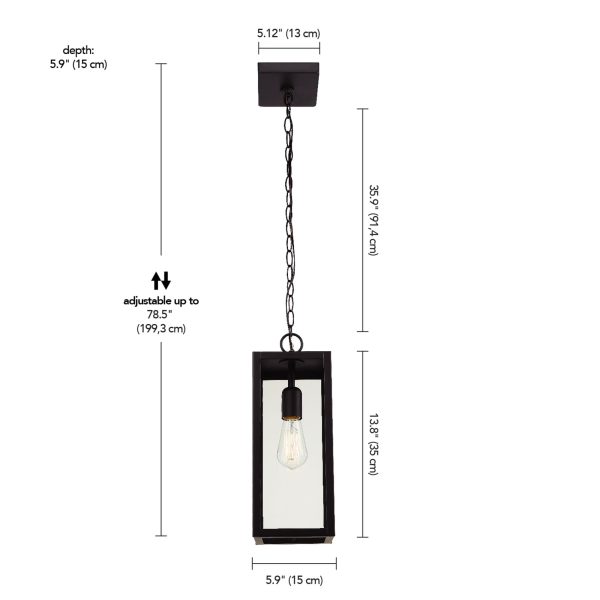 Single head outdoor chandelier - Image 7