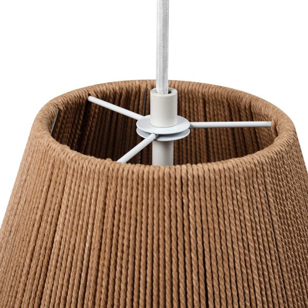 Hemp rope single head chandelier - Image 3